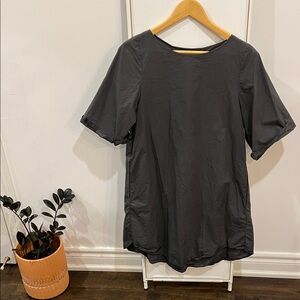COS Charcoal Short Sleeve Dress